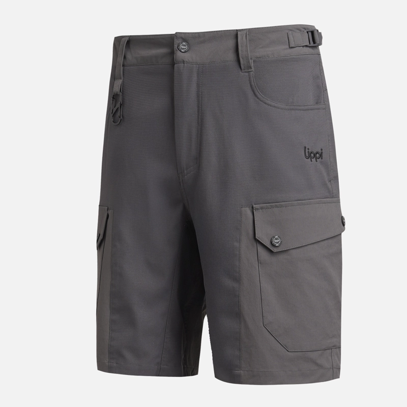 SHORT HOMBRE LENNOX Q-DRY SHORTS GRIS MEDIO LIPPI - 9