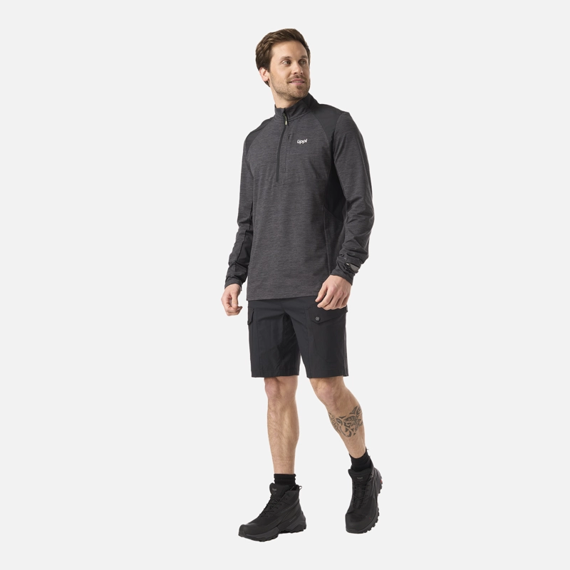 SHORT HOMBRE LENNOX Q-DRY SHORTS NEGRO LIPPI V26 - 8