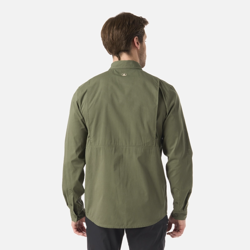 CAMISA HOMBRE ROSSELOT LONG SLEEVE Q-DRY SHIRT VERDE MUSGO LIPPI - 3