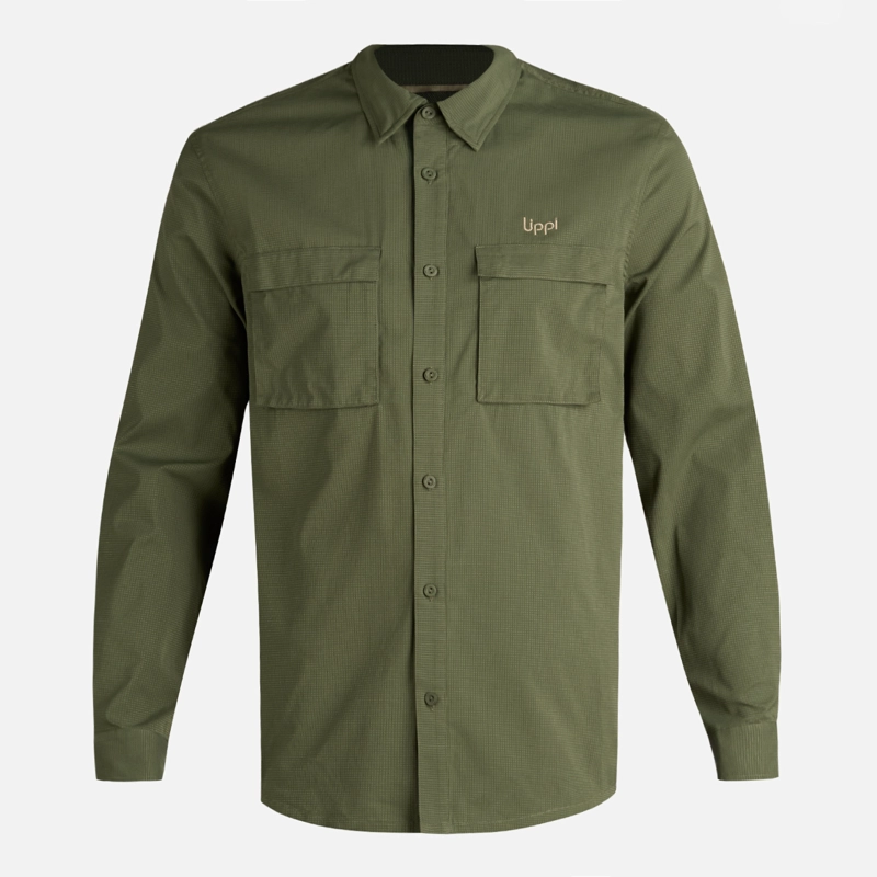 CAMISA HOMBRE ROSSELOT LONG SLEEVE Q-DRY SHIRT VERDE MUSGO LIPPI - 8