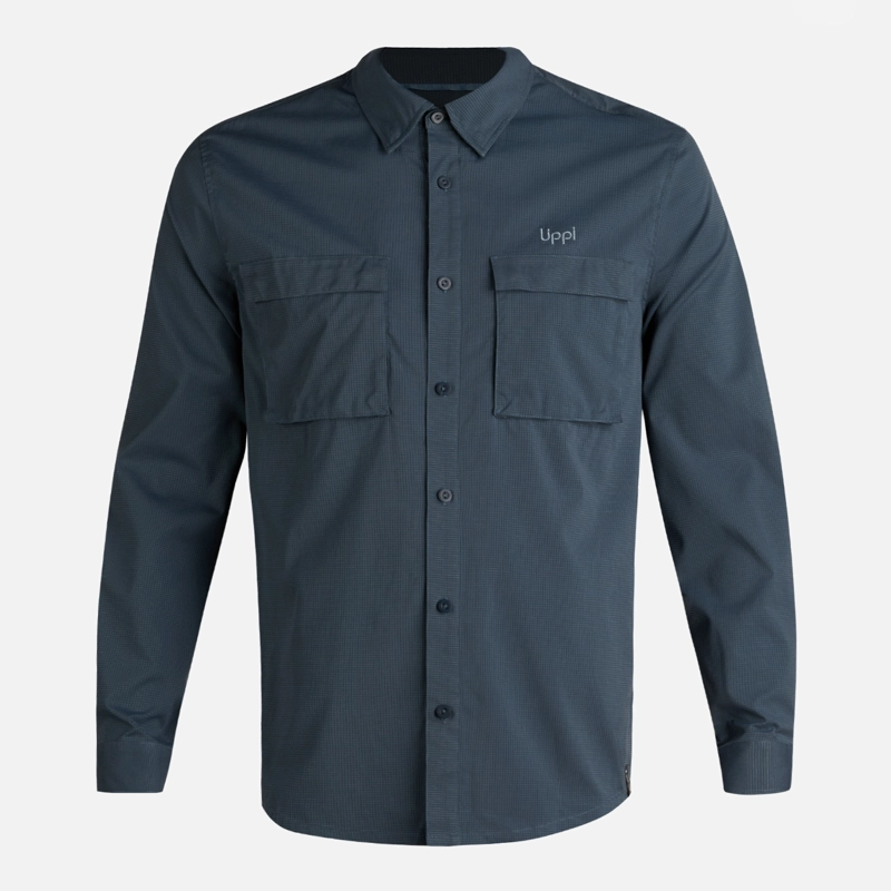CAMISA HOMBRE ROSSELOT LONG SLEEVE Q-DRY SHIRT AZUL MARINO LIPPI - 8