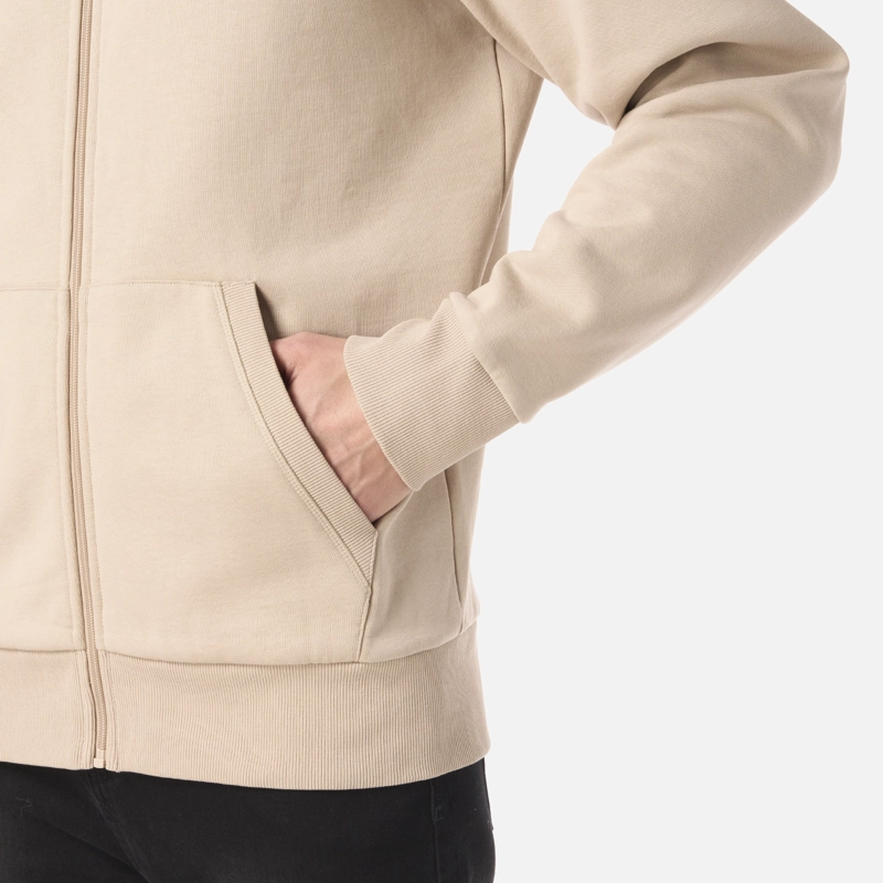 POLERON HOMBRE ULMO FULL ZIP HOODY SWEATSHIRT BEIGE LIPPI - 5