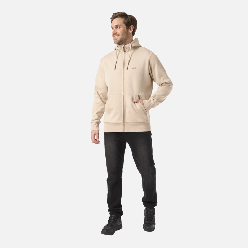POLERON HOMBRE ULMO FULL ZIP HOODY SWEATSHIRT BEIGE LIPPI - 6