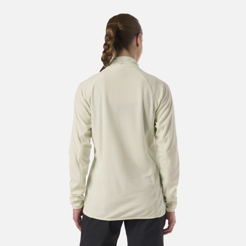 POLERON MUJER JACARANDA NANO-F 1/4 ZIP VERDE CLARO LIPPI V26 - 3