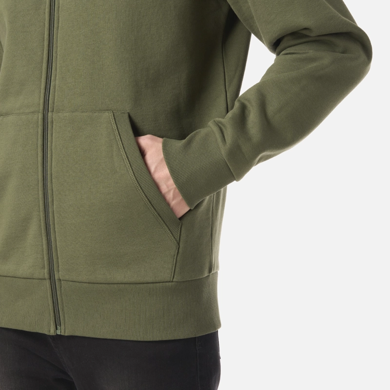 POLERON HOMBRE ULMO FULL ZIP HOODY SWEATSHIRT VERDE MUSGO LIPPI - 5