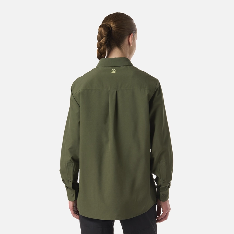 CAMISA MUJER MURALLON Q-DRY SHIRT VERDE MUSGO LIPPI V26 - 3