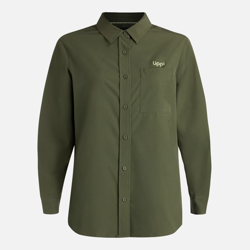CAMISA MUJER MURALLON Q-DRY SHIRT VERDE MUSGO LIPPI V26 - 7