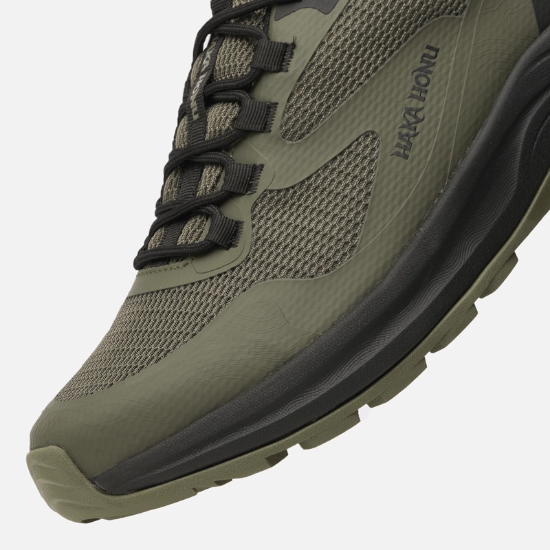 ZAPATILLA HOMBRE HUILLIN BAJO VERDE MILITAR HAKA HONU - 3