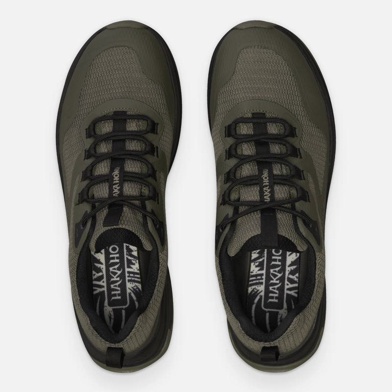 ZAPATILLA HOMBRE HUILLIN BAJO VERDE MILITAR HAKA HONU - 4