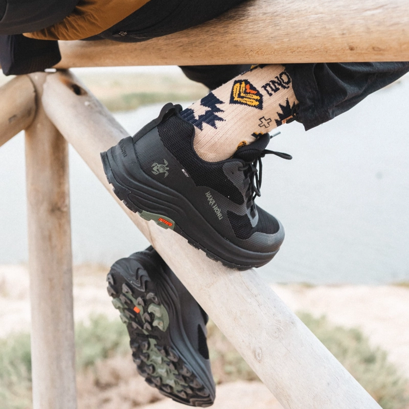 ZAPATILLA HOMBRE HUILLIN BAJO NEGRO HAKA HONU - 5