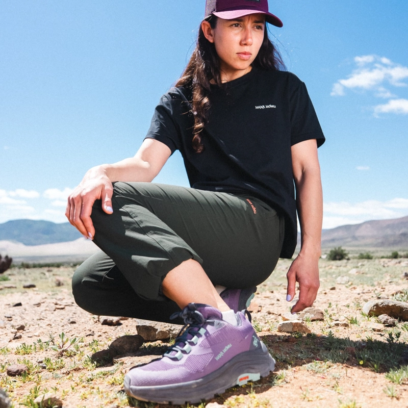 ZAPATILLA MUJER HUILLIN BAJO MORADO/VERDE AGUA HAKA HONU - 6
