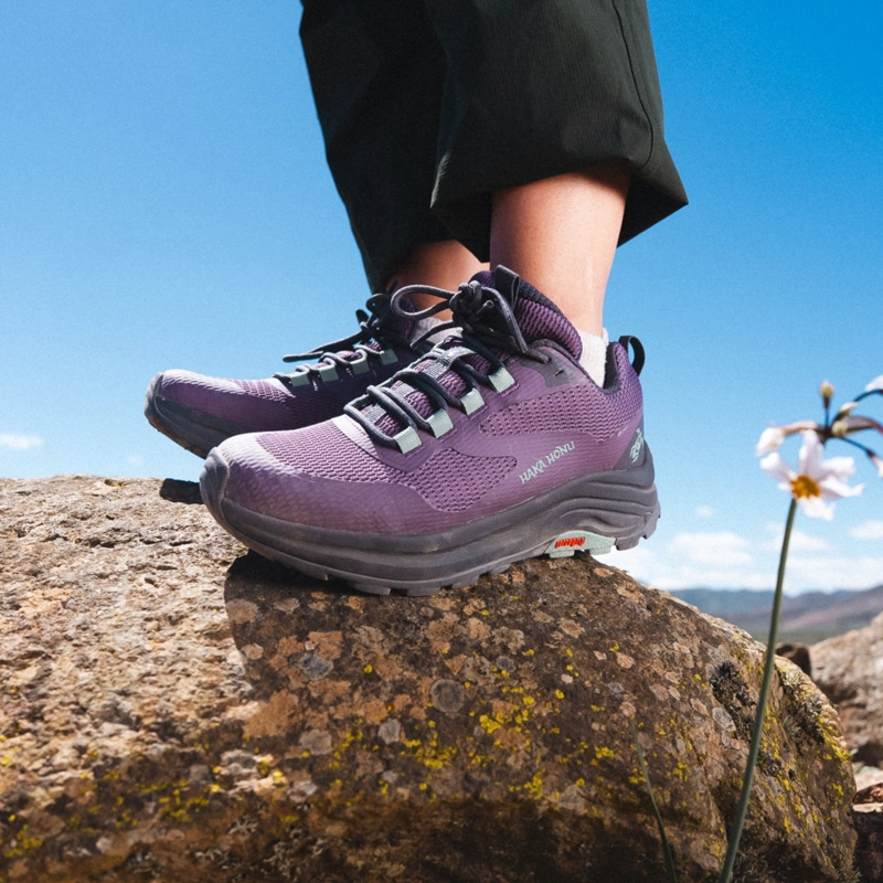 ZAPATILLA MUJER HUILLIN BAJO MORADO/VERDE AGUA HAKA HONU - 7