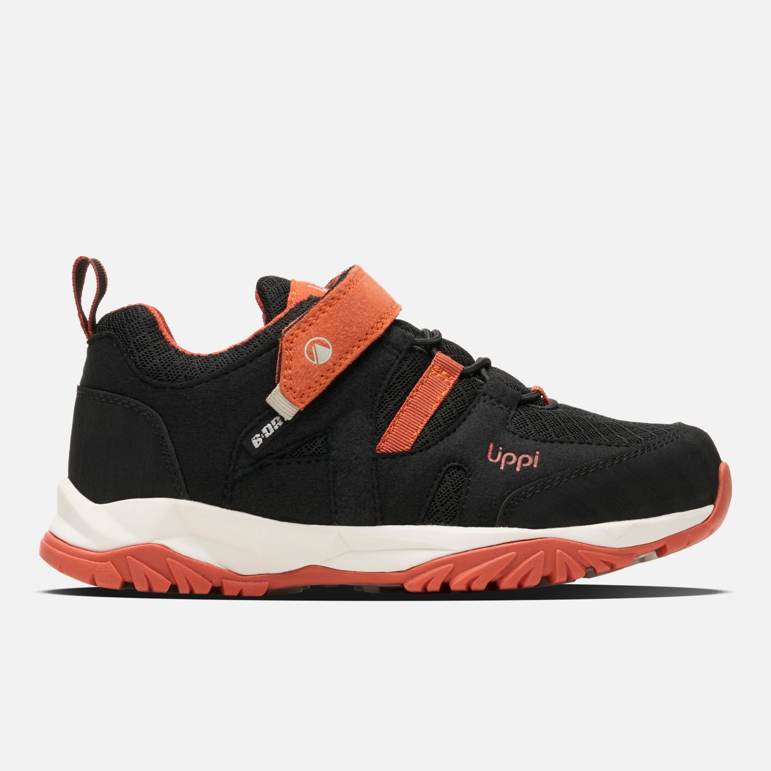ZAPATO NIÑO TELLUS LOW KIDS NEGRO / NARANJO LIPPI V26 - 1