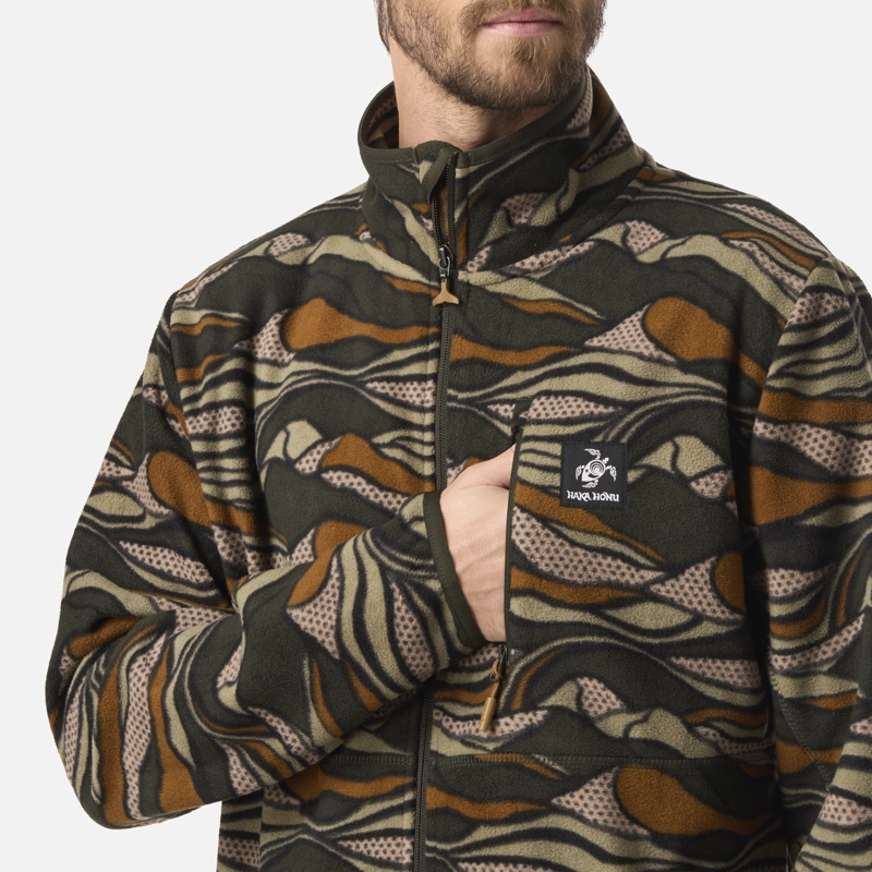POLAR HOMBRE TOKERAU PRO PRINT VERDE MILITAR HAKA HONU V26 - 4