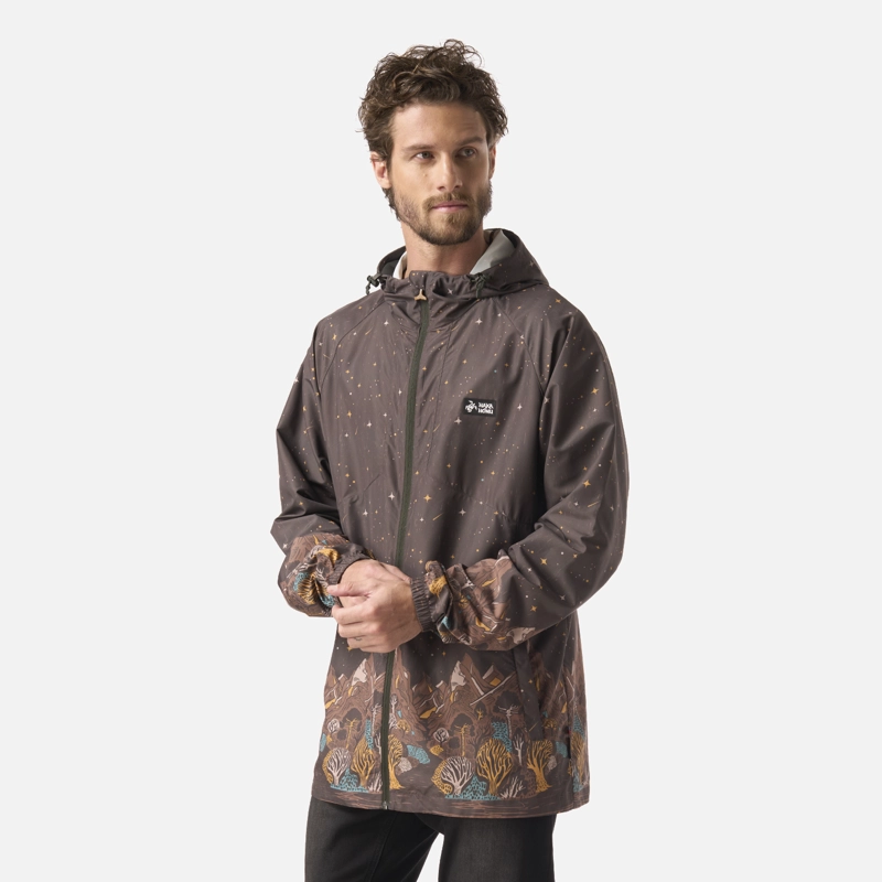 CHAQUETA HOMBRE APERRAO PRINT VERDE MILITAR HAKA HONU V26 - 2