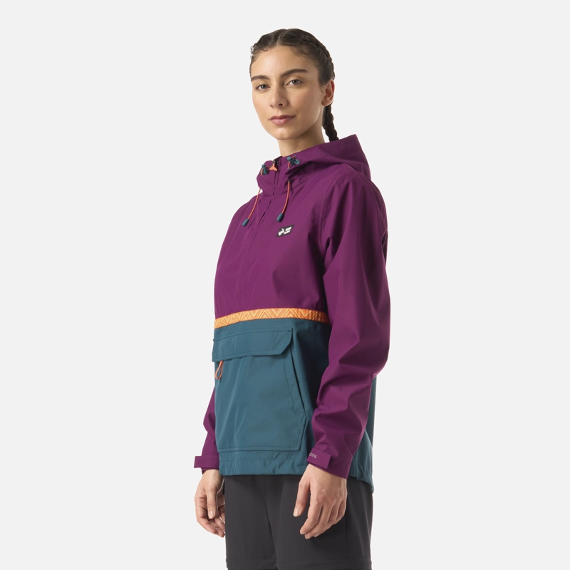 CHAQUETA MUJER VIENTO NORTE 14 ZIP PURPURA HAKA HONU V26 - 2