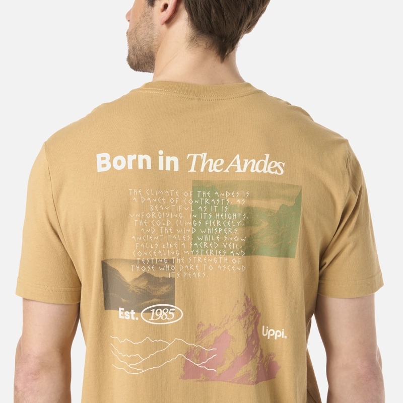 POLERA HOMBRE ADVENTURE PAGE T-SHIRT CAMEL LIPPI V26 - 5