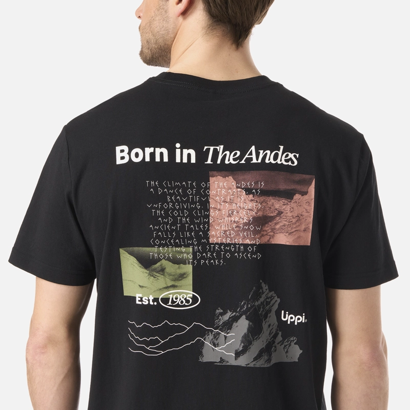POLERA HOMBRE ADVENTURE PAGE T-SHIRT NEGRO LIPPI - 5