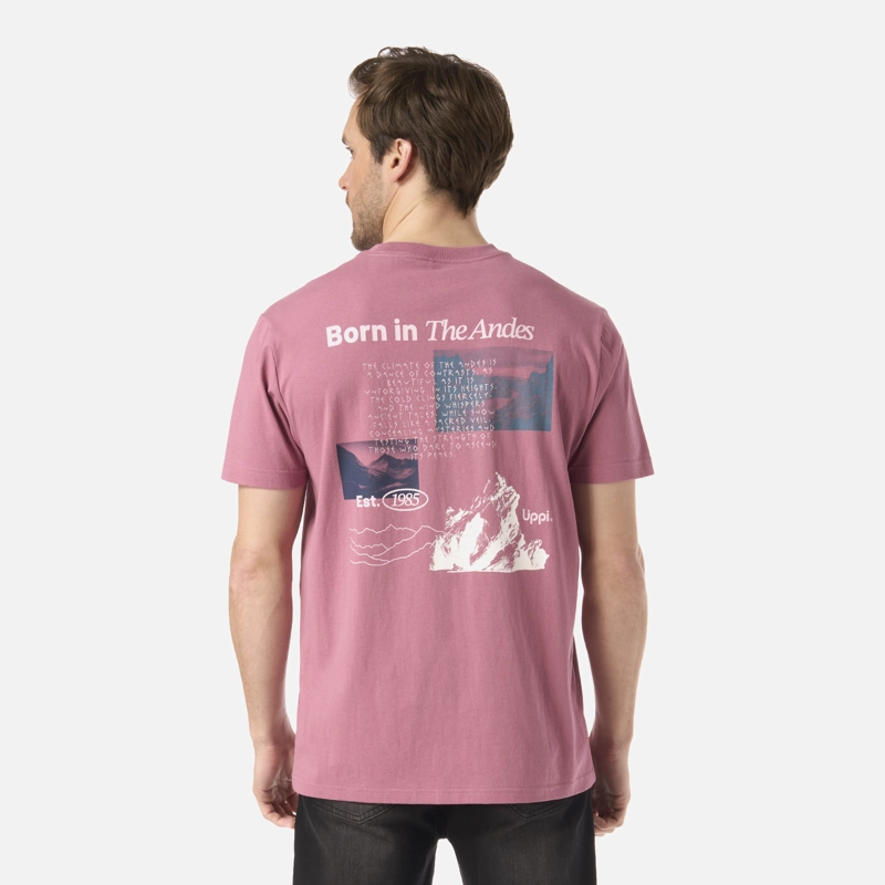 POLERA HOMBRE ADVENTURE PAGE T-SHIRT ROSA OSCURO LIPPI V26 - 2