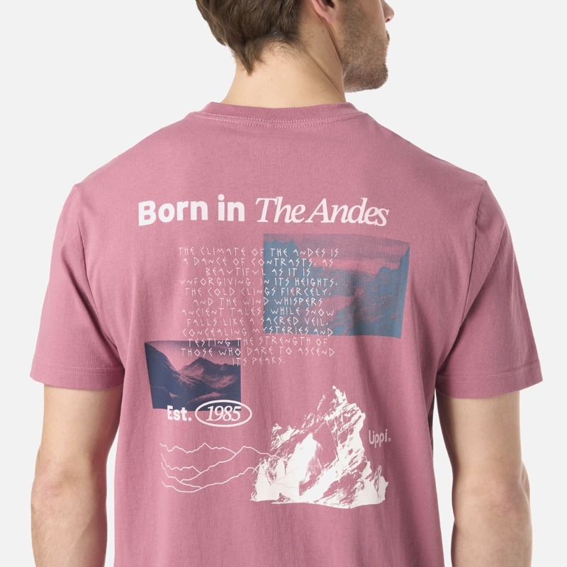 POLERA HOMBRE ADVENTURE PAGE T-SHIRT ROSA OSCURO LIPPI V26 - 5