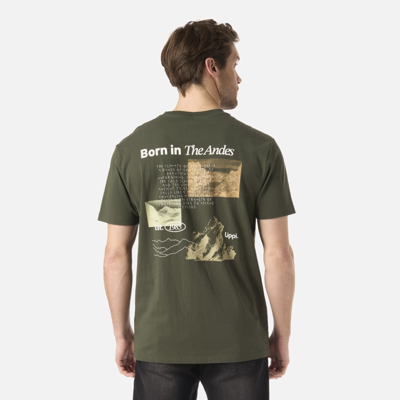 POLERA HOMBRE ADVENTURE PAGE T-SHIRT VERDE MUSGO LIPPI V26 - 2