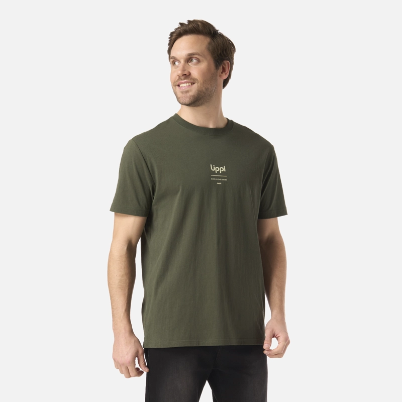 POLERA HOMBRE ADVENTURE PAGE T-SHIRT VERDE MUSGO LIPPI V26 - 3