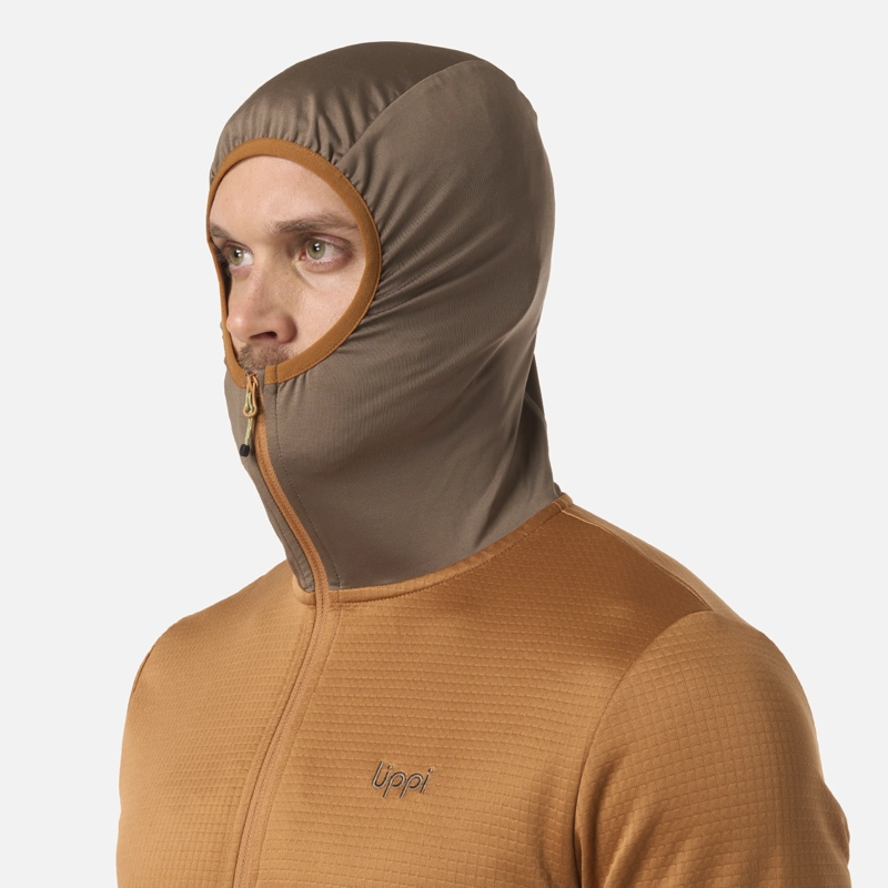 POLERON HOMBRE MAESTRI NANO-F 1/4 ZIP HOODY CAFE CLARO LIPPI V26 - 4