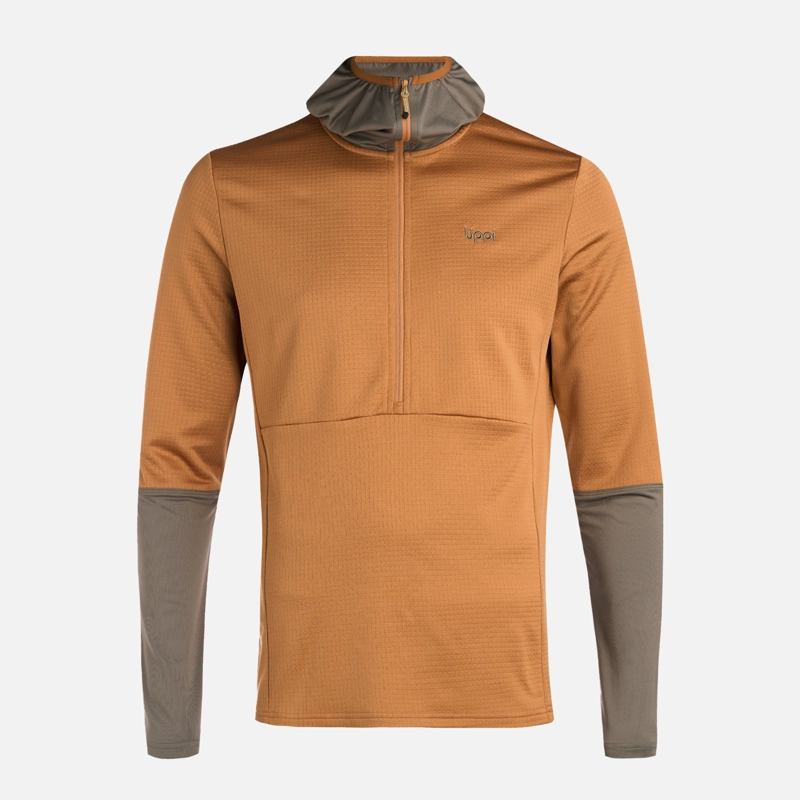 POLERON HOMBRE MAESTRI NANO-F 1/4 ZIP HOODY CAFE CLARO LIPPI V26 - 6