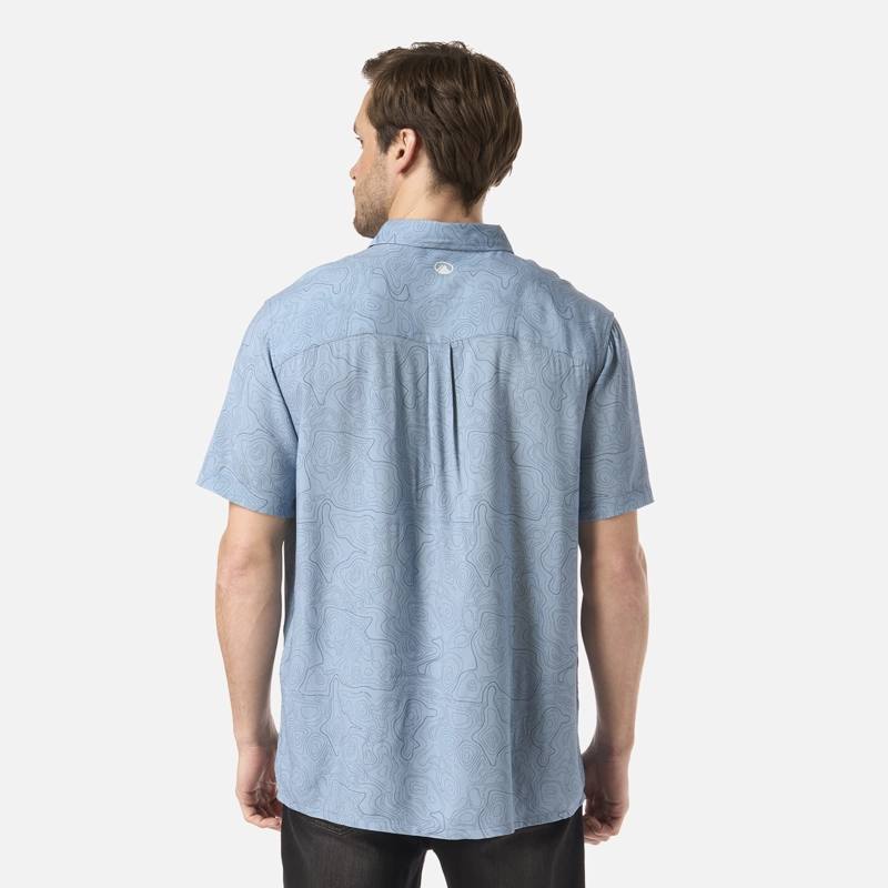 CAMISA HOMBRE SEASIDE SHORT SLEEVE SHIRT PRINT AZUL PIEDRA LIPPI V26 - 3