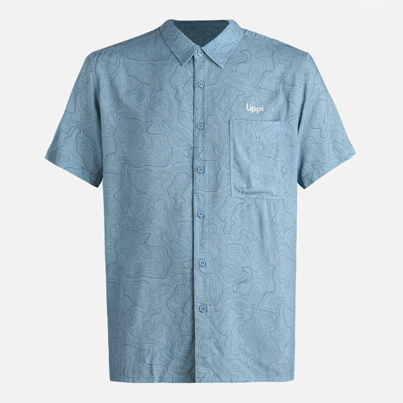 CAMISA HOMBRE SEASIDE SHORT SLEEVE SHIRT PRINT AZUL PIEDRA LIPPI V26 - 7