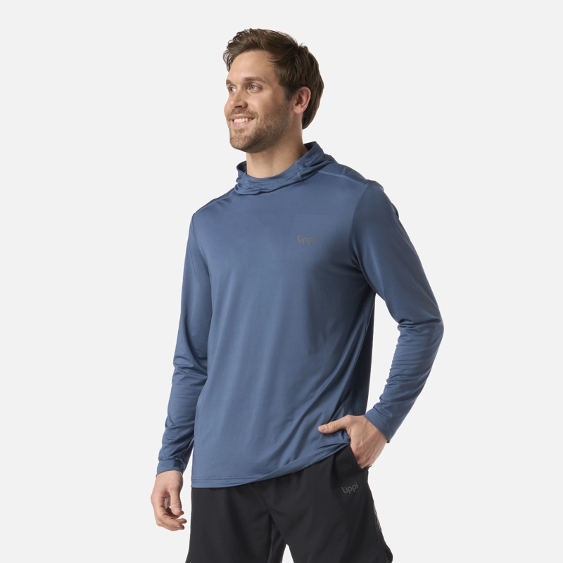POLERA HOMBRE SUN PROTECTION T-SHIRT AZUL OSCURO LIPPI - 2