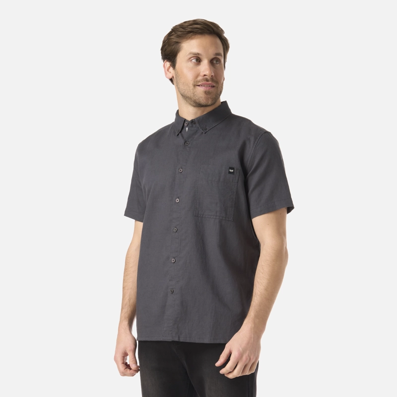 CAMISA HOMBRE TERRAIN LINEN SHIRT GRIS MEDIO LIPPI V26 - 2