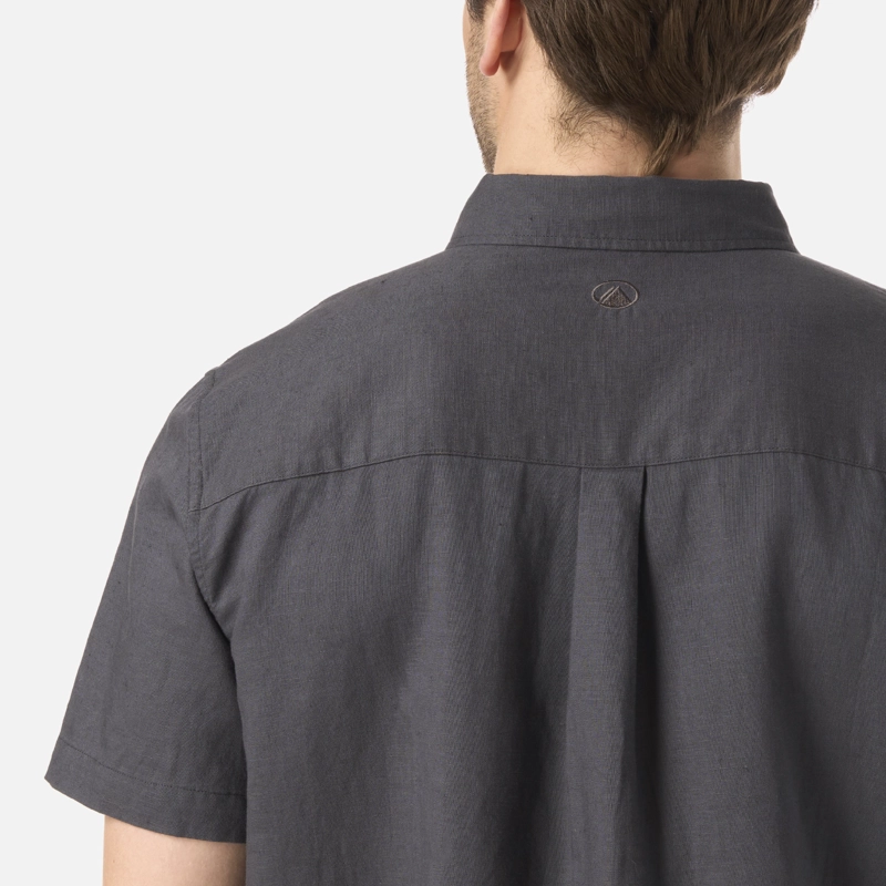 CAMISA HOMBRE TERRAIN LINEN SHIRT GRIS MEDIO LIPPI V26 - 5