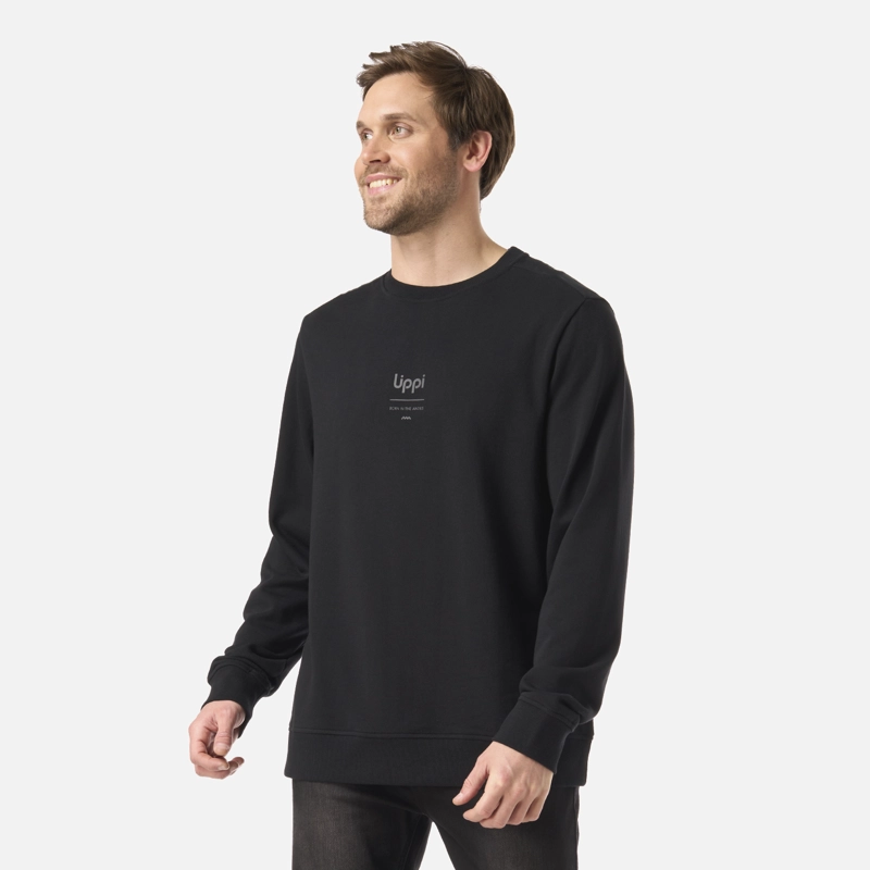 POLERON HOMBRE ULMO MID POINT CREWNECK SWEATSHIRT NEGRO LIPPI - 2