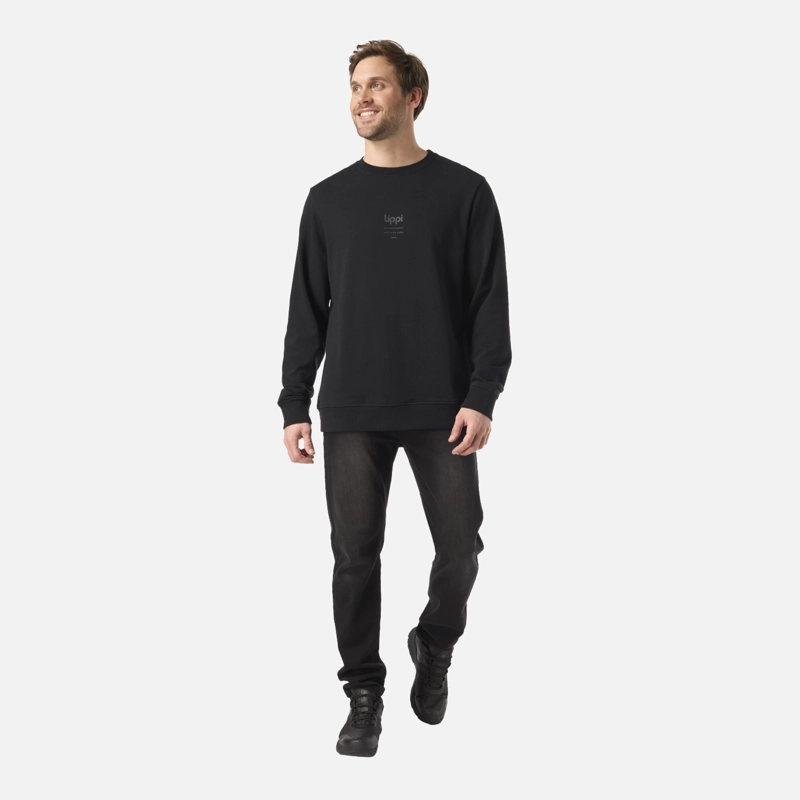 POLERON HOMBRE ULMO MID POINT CREWNECK SWEATSHIRT NEGRO LIPPI - 5