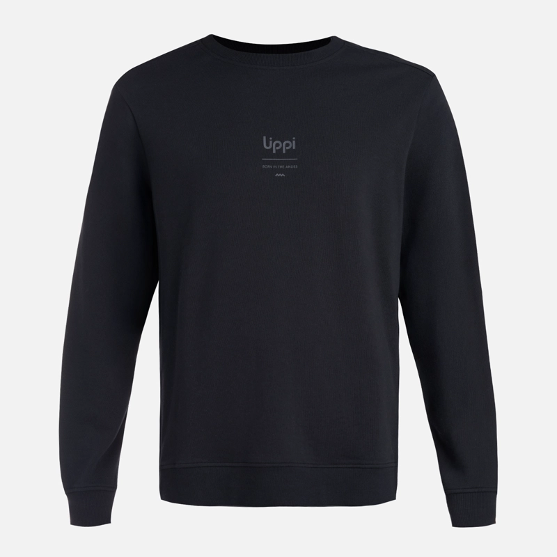 POLERON HOMBRE ULMO MID POINT CREWNECK SWEATSHIRT NEGRO LIPPI - 6