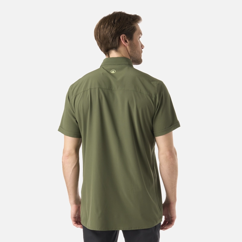 CAMISA HOMBRE WALLACE SHORT SLEEVE Q-DRY SHIRT VERDE MUSGO LIPPI V26 - 3