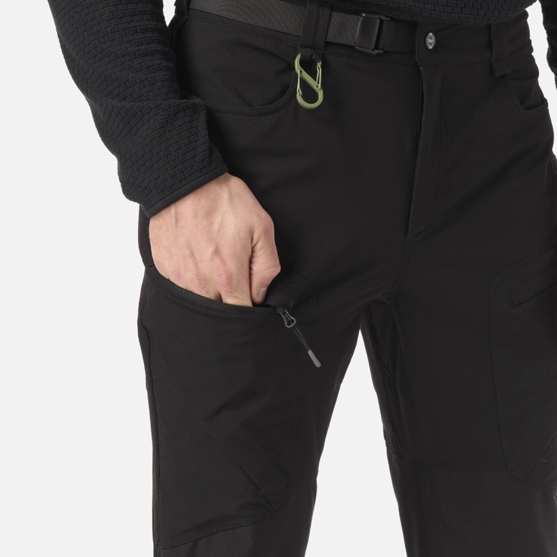 PANTALON HOMBRE WOLLASTON MOUNTAIN Q-DRY REGULAR FIT PANTS NEGRO LIPPI - 5
