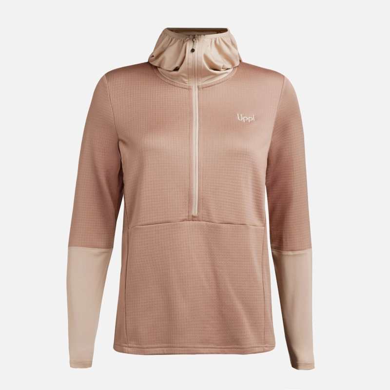 POLERON MUJER MAESTRI NANO-F 1/4 ZIP HOODY CANELA LIPPI - 6
