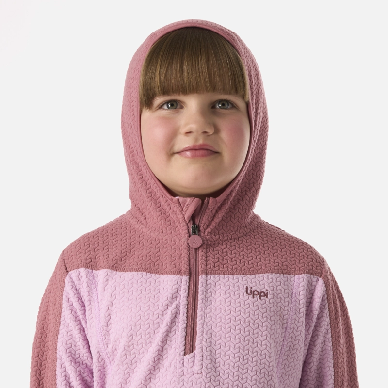 POLERON NIÑA SALTAMONTES NANO-F 1/4 ZIP HOODY ROSA LIPPI - 4