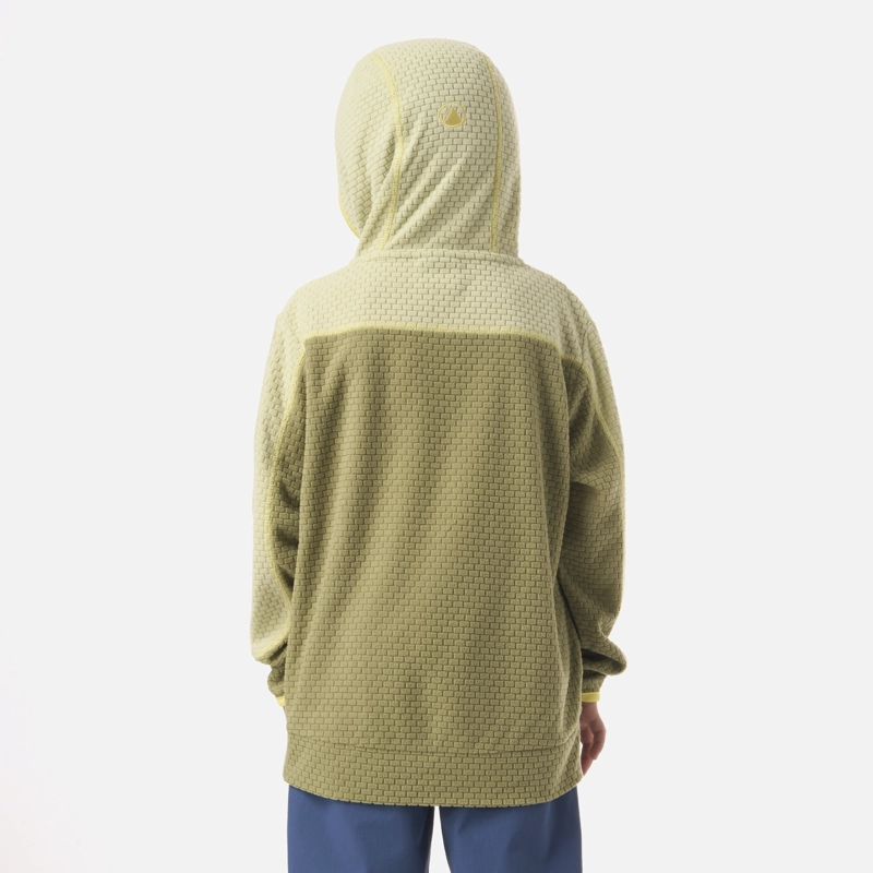 POLERON NIÑO SALTAMONTES NANO-F 1/4 ZIP HOODY VERDE LIPPI V26 - 3