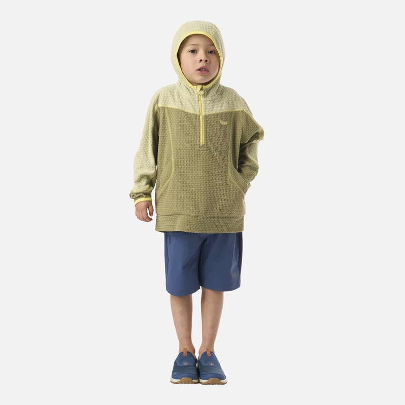 POLERON NIÑO SALTAMONTES NANO-F 1/4 ZIP HOODY VERDE LIPPI V26 - 6