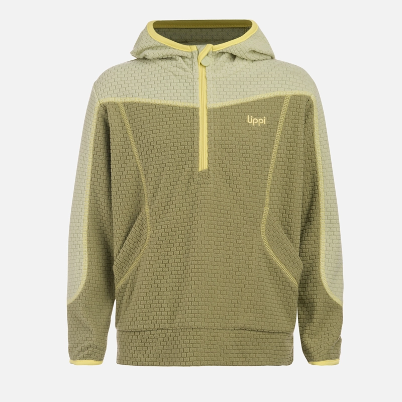 POLERON NIÑO SALTAMONTES NANO-F 1/4 ZIP HOODY VERDE LIPPI V26 - 7