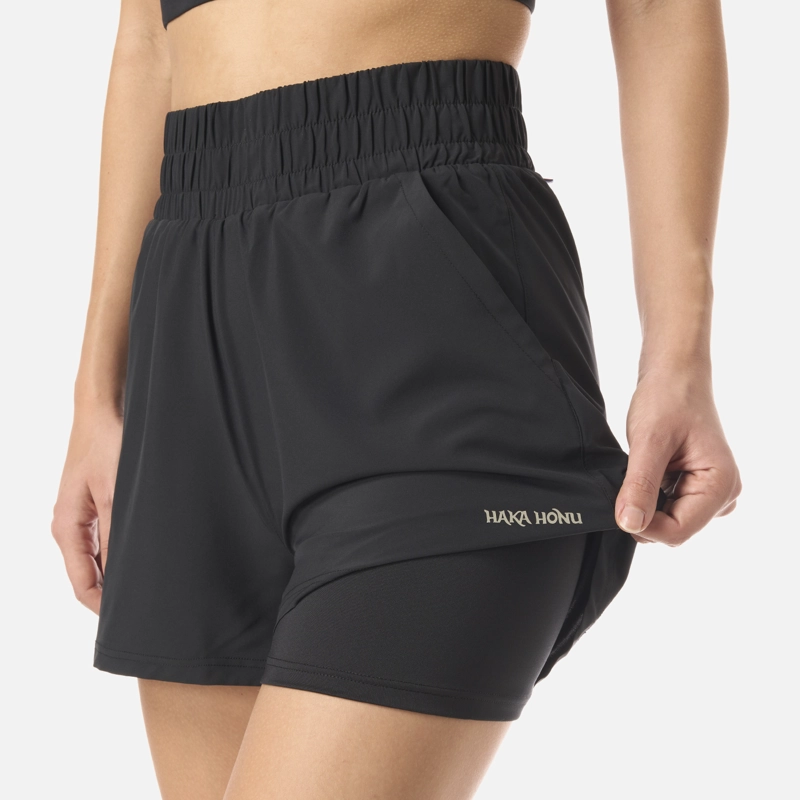 SHORT  MUJER CANCHERA NEGRO HAKA HONU - 5