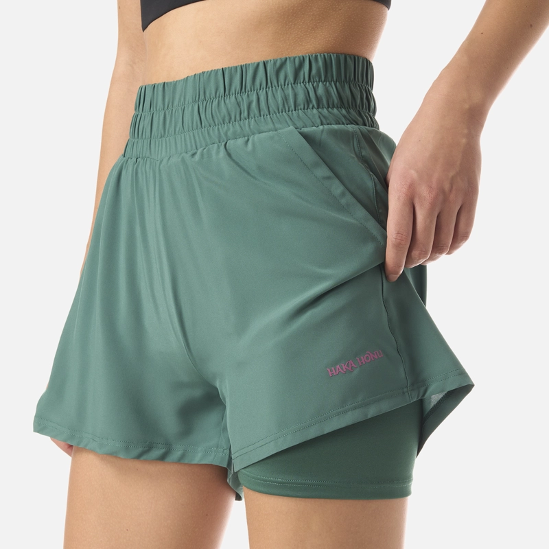 SHORT  MUJER CANCHERA VERDE HAKA HONU V26 - 5