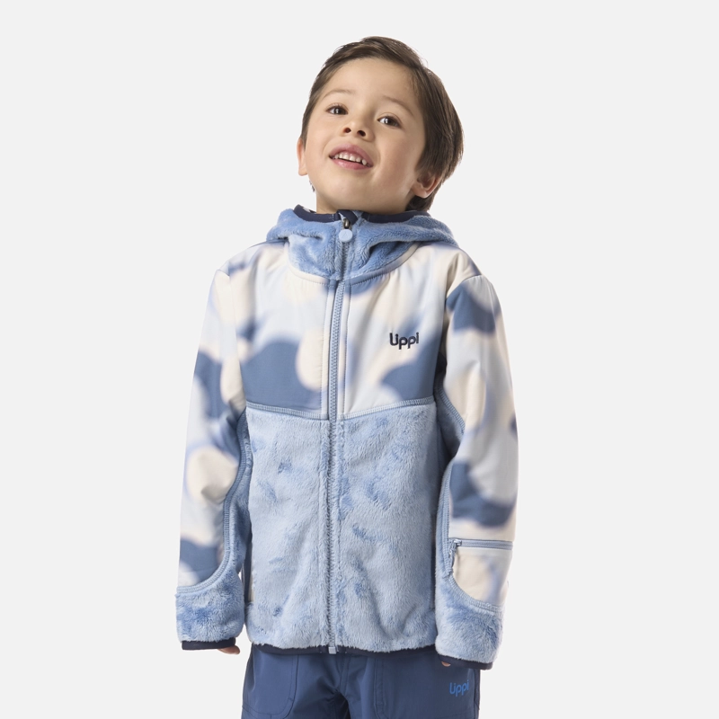 LIPPI POLAR NIÑO GRILLO THERM-PRO HOODY JACKET AZUL PIEDRA LIPPI V26
