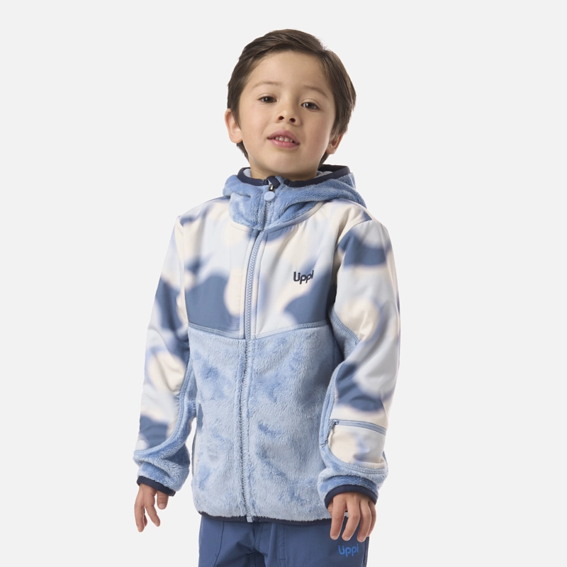 POLAR NIÑO GRILLO THERM-PRO HOODY JACKET AZUL PIEDRA LIPPI V26 - 2