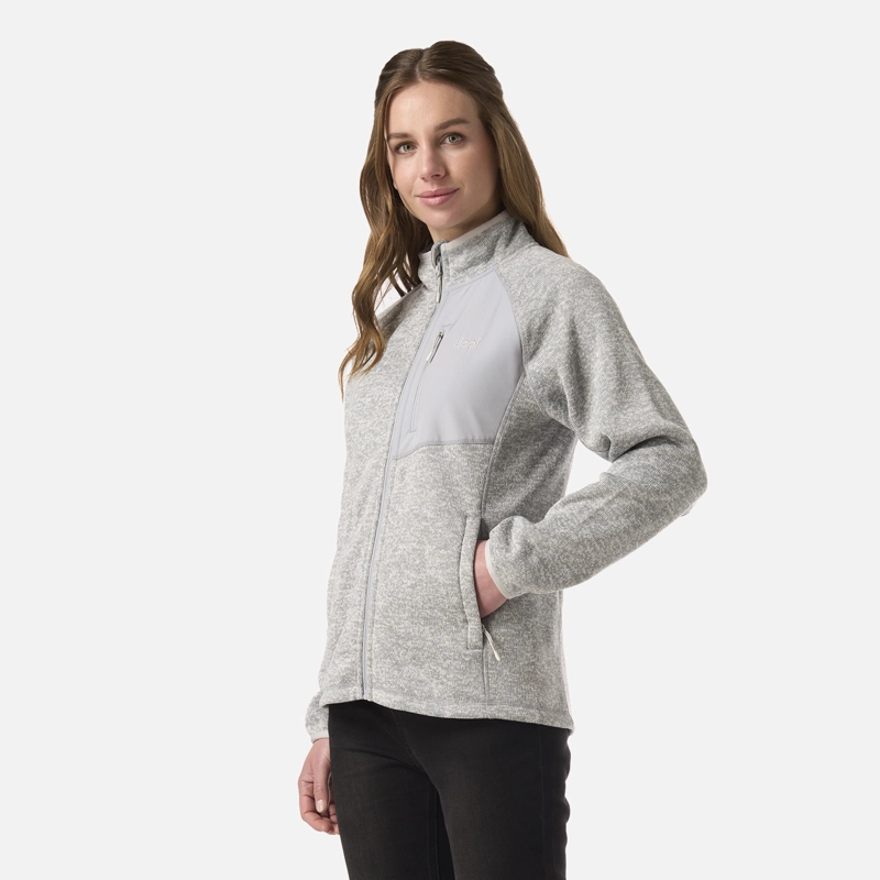 POLAR MUJER CORONADO THERM-PRO JACKET GRIS MELANGE LIPPI V26 - 2