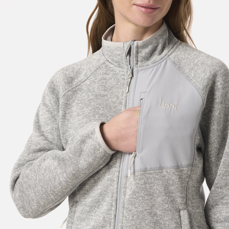 POLAR MUJER CORONADO THERM-PRO JACKET GRIS MELANGE LIPPI V26 - 4