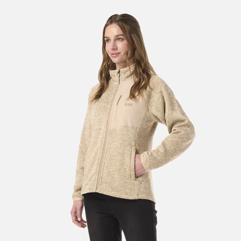 POLAR MUJER CORONADO THERM-PRO JACKET BEIGE MELANGE LIPPI V26 - 2